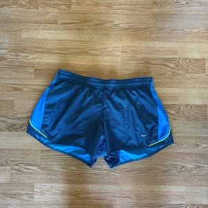 Nike shorts. Large. Blue patterned. Dri-fit